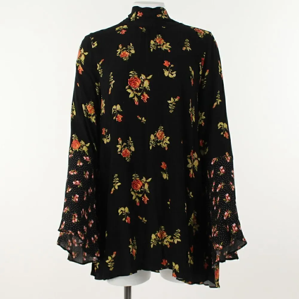 Free People Black Combo Tate Tunic - Picture 2 of 5